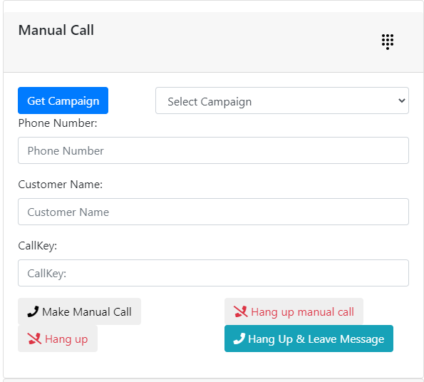 Manual Calls