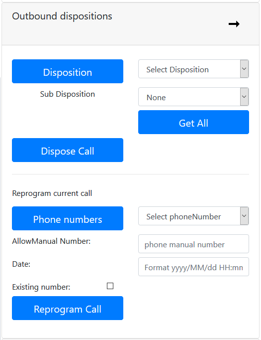Disposition the call